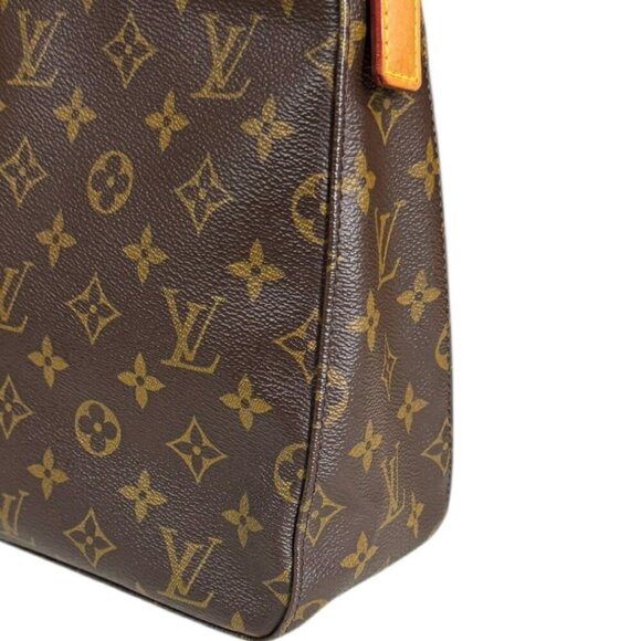 LOUIS VUITTON Brown Monogram Canvas Looping MM Shoulder Bag - Picture 6 of 8